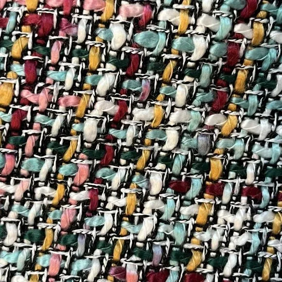 Loft Tweed Above Knee Skirt Womens Sz 2 Easter Career Wear Lined Mod Preppy - Picture 6 of 6